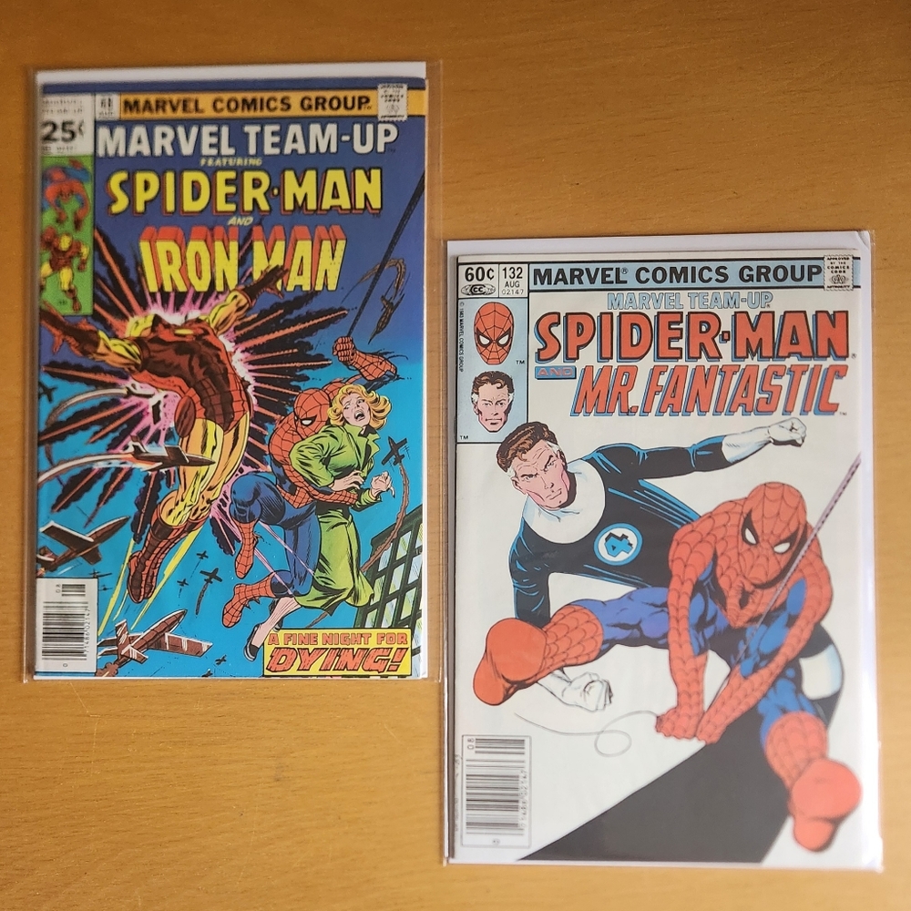 Marvel Team-Up #48, #132 - 1970s-80s Marvel Comics (Lot of 2) Spider-Man & more